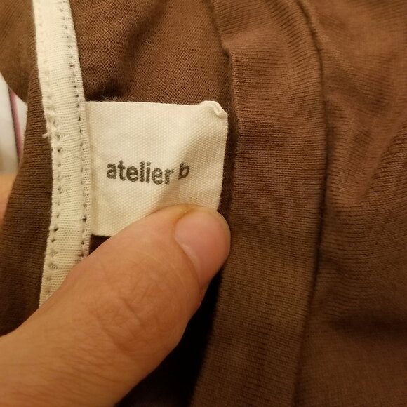 Atelier B Mens T shirt Size S Brown - Picture 2 of 3